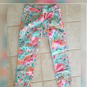 Sz O Lilly Pulitzer Peel and Eat crop pant
